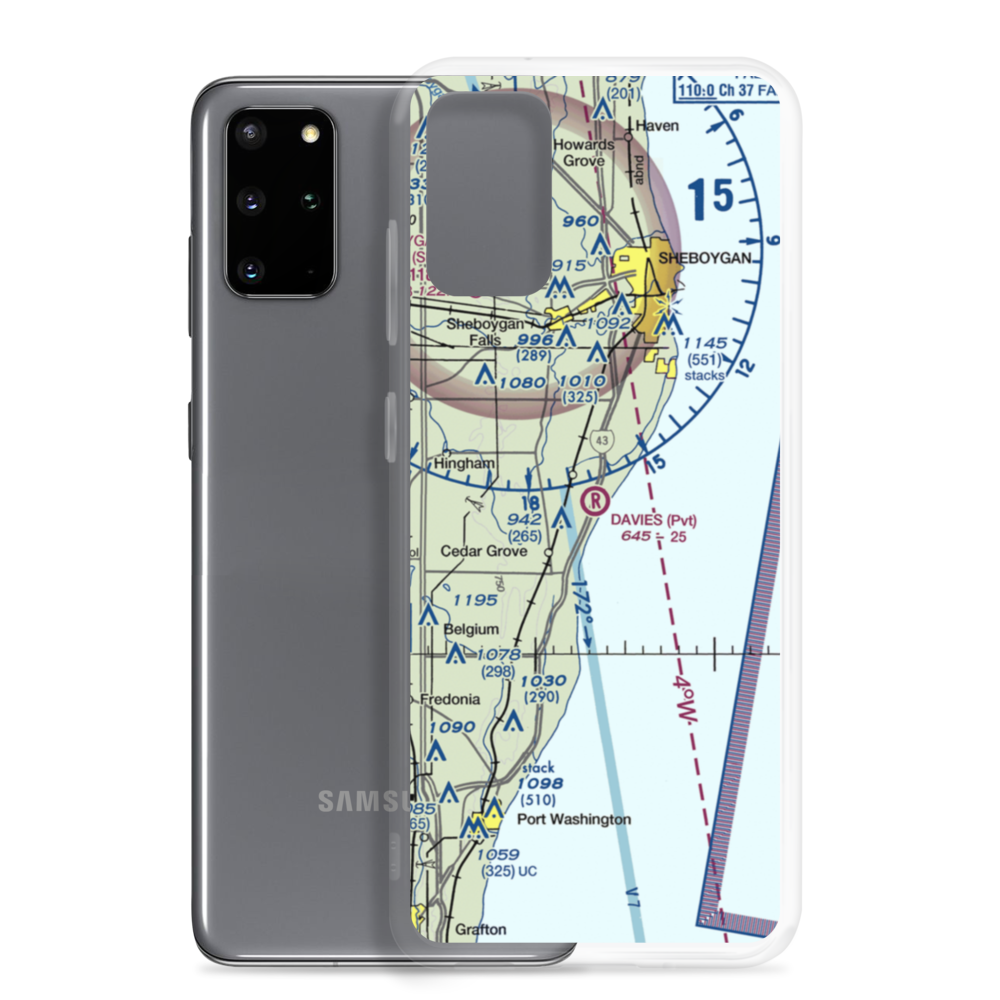 Davies Airport (2WI8) VFR Sectional Samsung Case Samsung Galaxy S20 Plus model shown