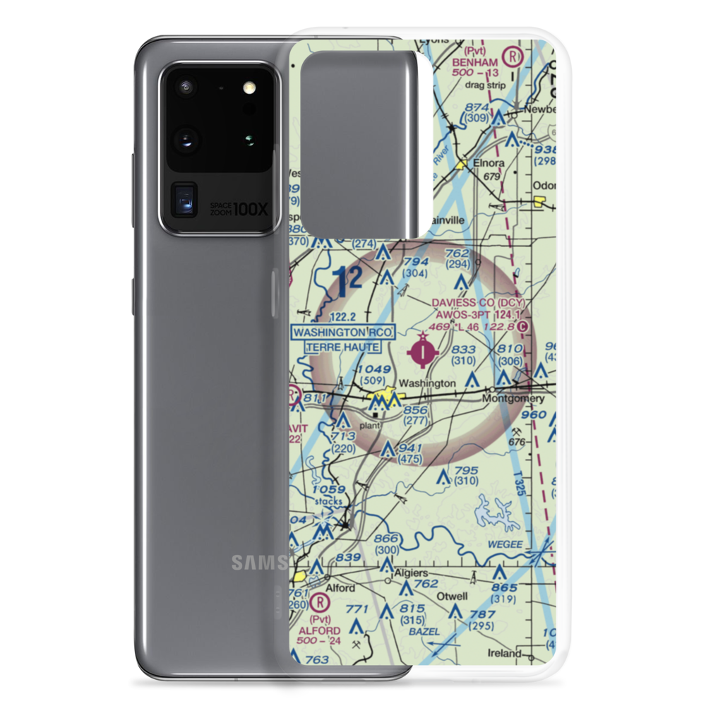 Daviess County Airport (DCY) VFR Sectional Samsung Case Samsung Galaxy S20 Ultra model shown