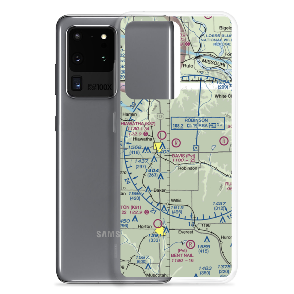 Davis Airfield (8KS3) VFR Sectional Samsung Case Samsung Galaxy S20 Ultra model shown
