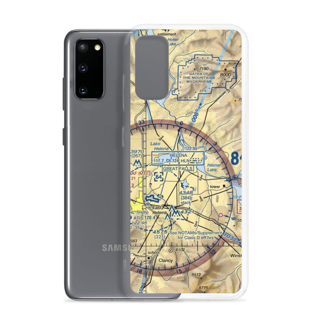 Davis Airport (1MT4) VFR Sectional Samsung Case Samsung Galaxy S20 model shown