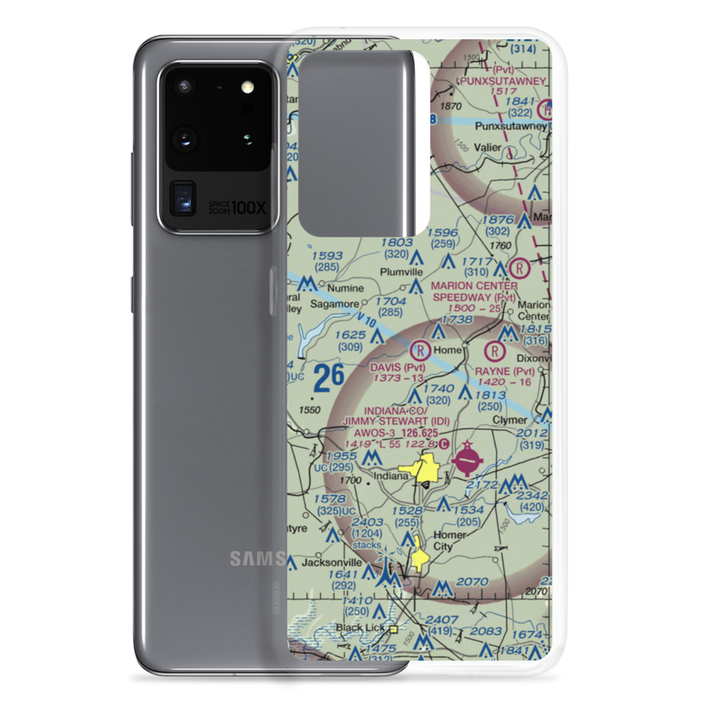 Davis Airport (PN08) VFR Sectional Samsung Case Samsung Galaxy S20 Ultra model shown