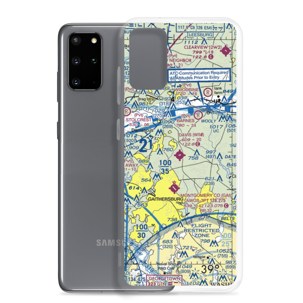 Davis Airstrip (W50) VFR Sectional Samsung Case Samsung Galaxy S20 Plus model shown
