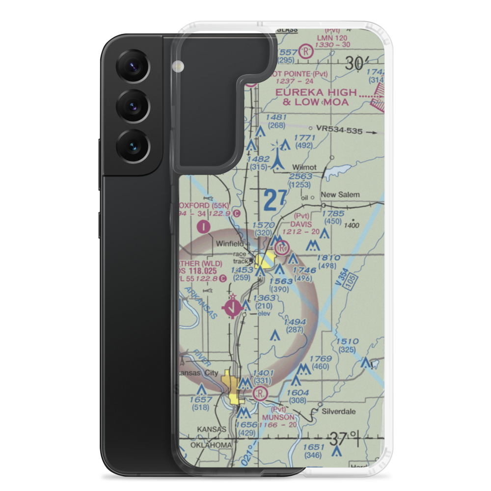 Davis Field (2KS4) VFR Sectional Samsung Case Samsung Galaxy S22 Plus model shown