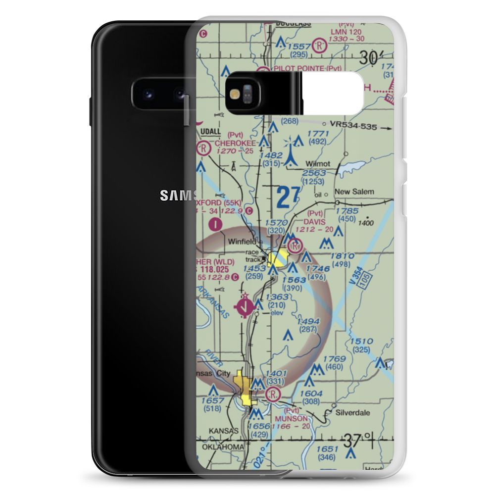 Davis Field (2KS4) VFR Sectional Samsung Case Samsung Galaxy S10+ model shown