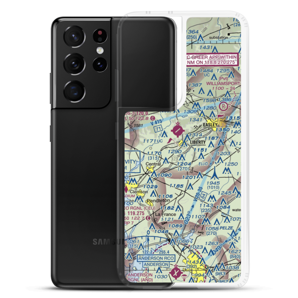 Davis Field (4SC4) VFR Sectional Samsung Case Samsung Galaxy S21 Ultra model shown