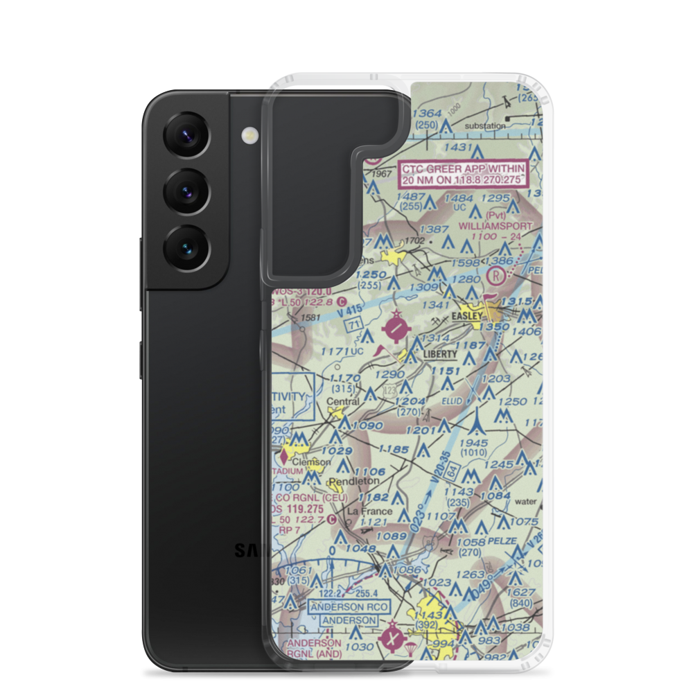 Davis Field (4SC4) VFR Sectional Samsung Case Samsung Galaxy S22 model shown