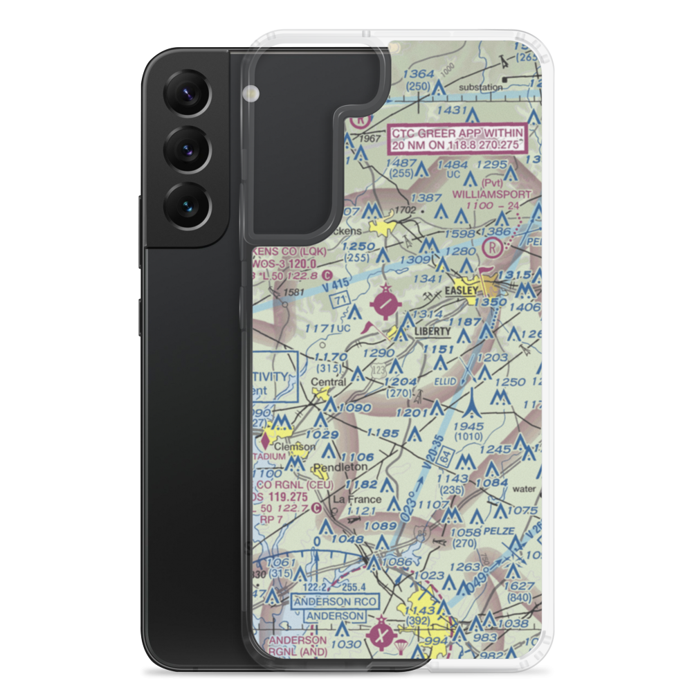 Davis Field (4SC4) VFR Sectional Samsung Case Samsung Galaxy S22 Plus model shown