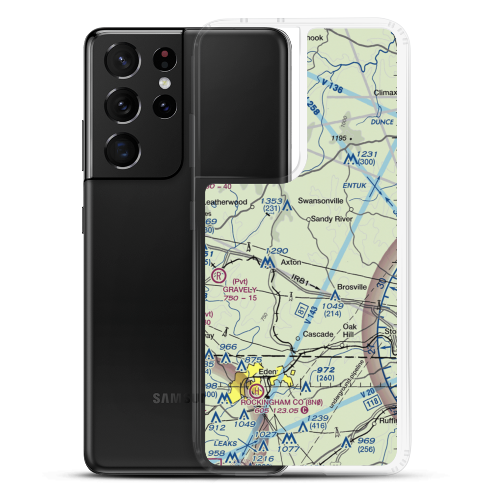 Davis Field (4VA1) VFR Sectional Samsung Case Samsung Galaxy S21 Ultra model shown