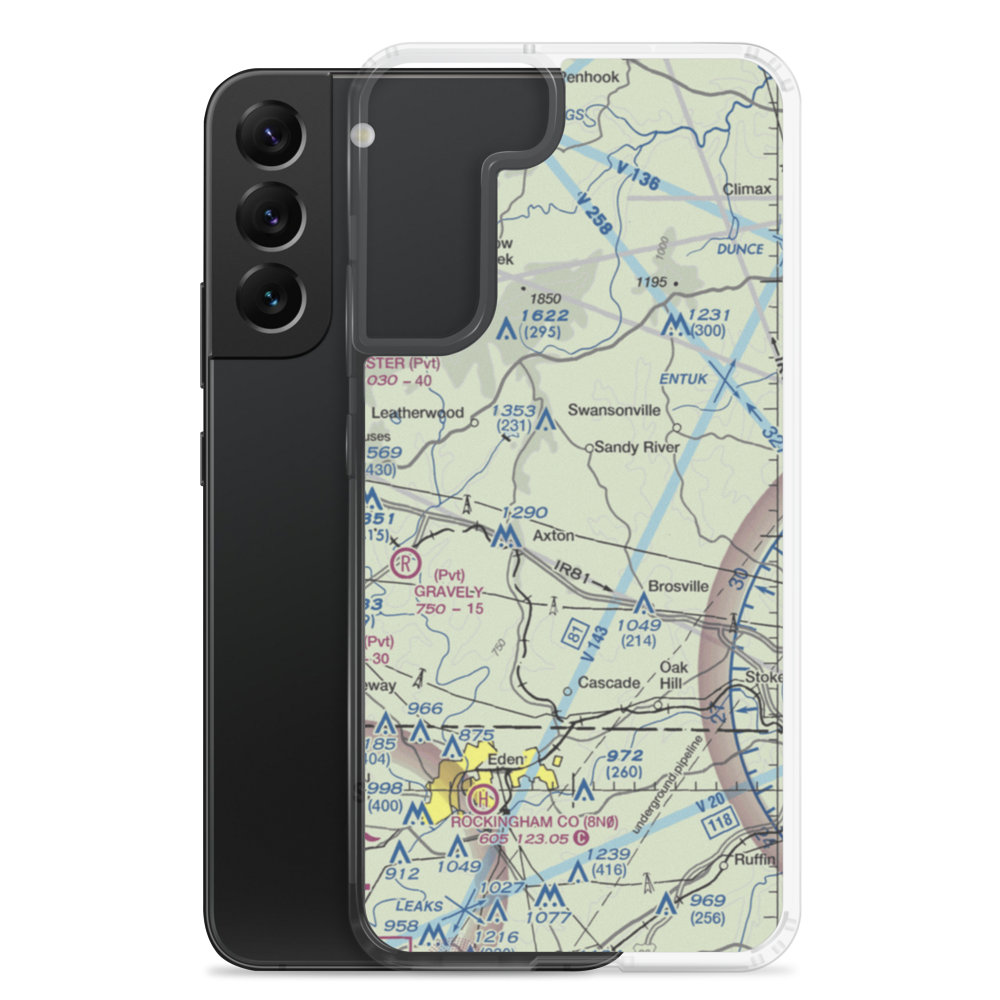 Davis Field (4VA1) VFR Sectional Samsung Case Samsung Galaxy S22 Plus model shown