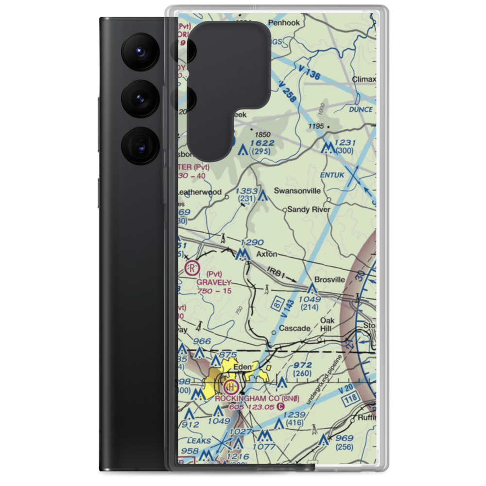 Davis Field (4VA1) VFR Sectional Samsung Case Samsung Galaxy S22 Ultra model shown