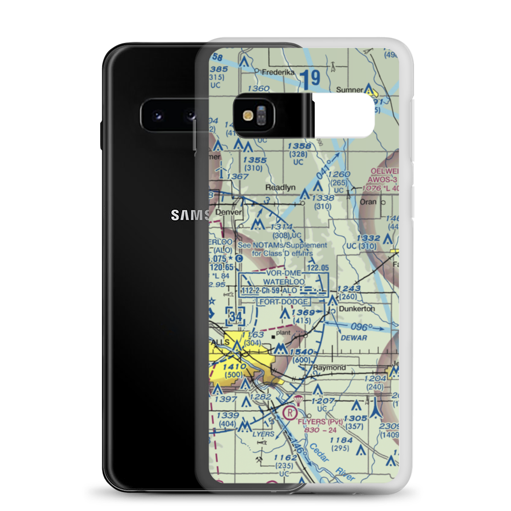 Davis Field (6IA5) VFR Sectional Samsung Case Samsung Galaxy S10 model shown
