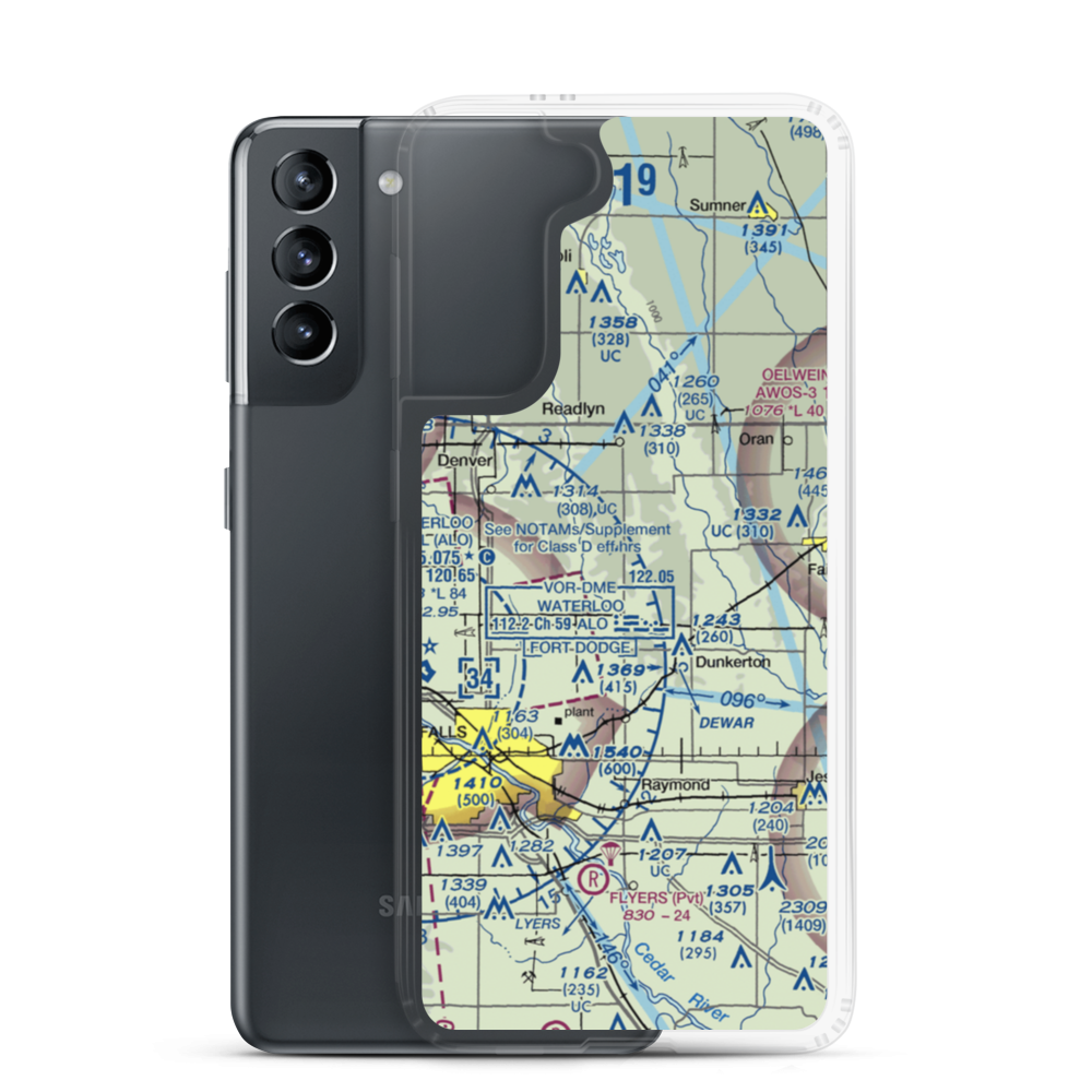 Davis Field (6IA5) VFR Sectional Samsung Case Samsung Galaxy S21 model shown