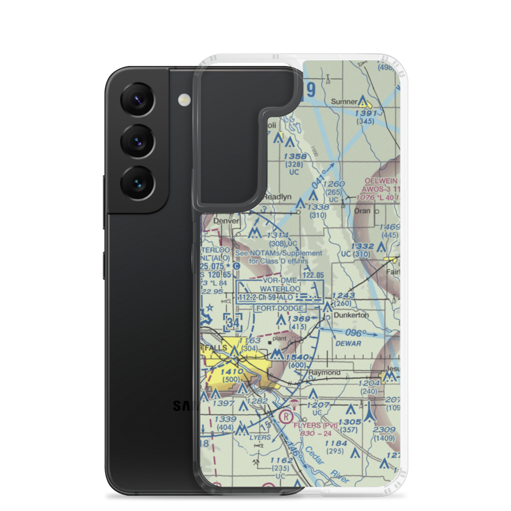 Davis Field (6IA5) VFR Sectional Samsung Case Samsung Galaxy S22 model shown