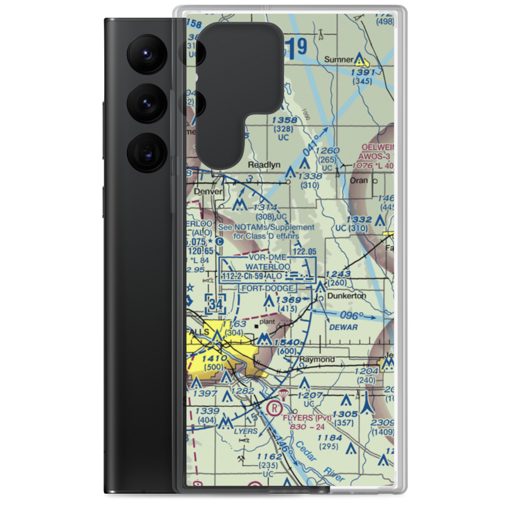 Davis Field (6IA5) VFR Sectional Samsung Case Samsung Galaxy S22 Ultra model shown
