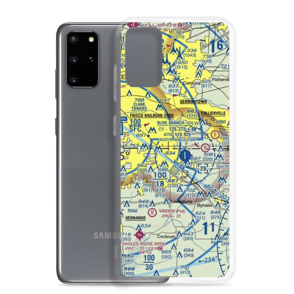 Davis Field (MS62) VFR Sectional Samsung Case Samsung Galaxy S20 Plus model shown