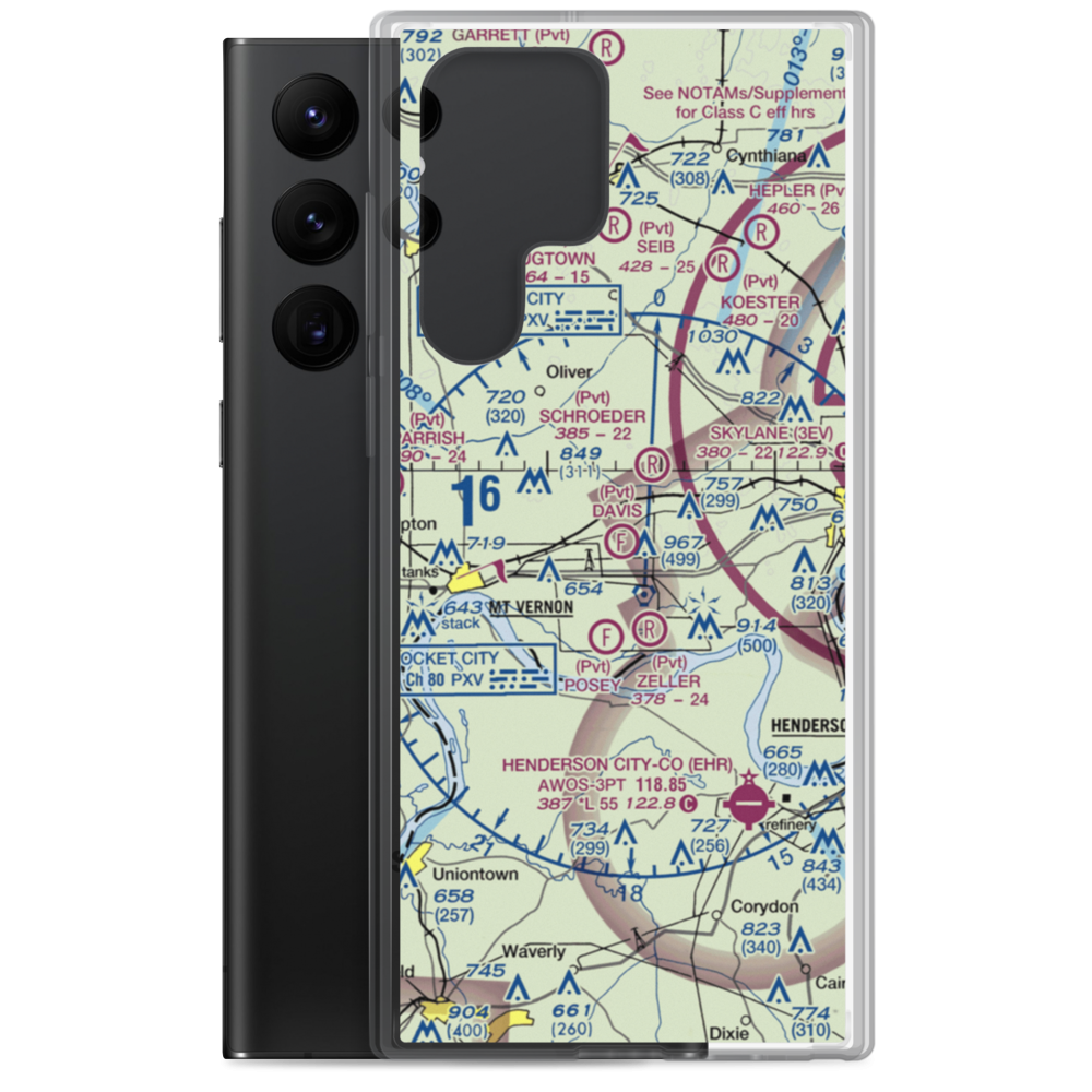Davis Field Ultralightport (03II) VFR Sectional Samsung Case Samsung Galaxy S22 Ultra model shown
