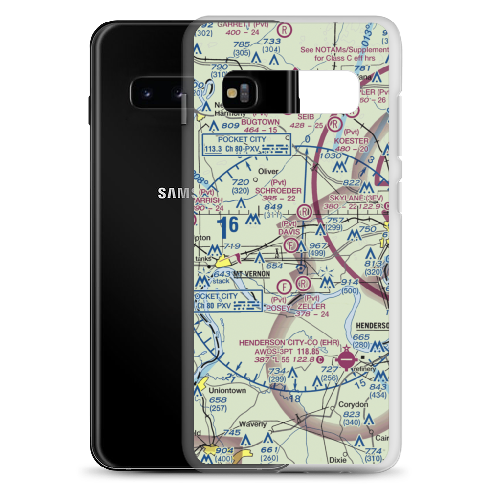 Davis Field Ultralightport (03II) VFR Sectional Samsung Case Samsung Galaxy S10+ model shown