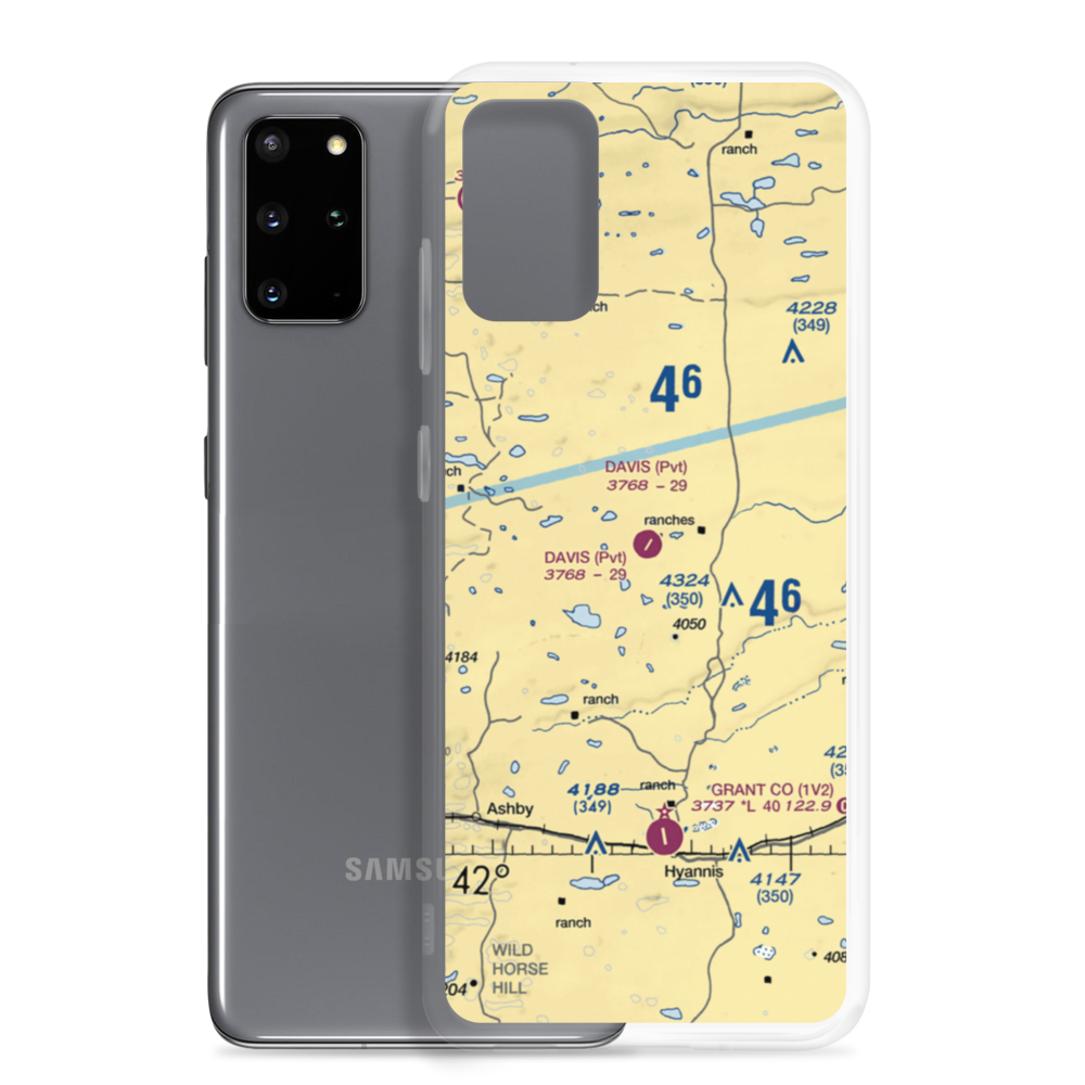 Davis Ranch Airport (9NE3) VFR Sectional Samsung Case Samsung Galaxy S20 Plus model shown