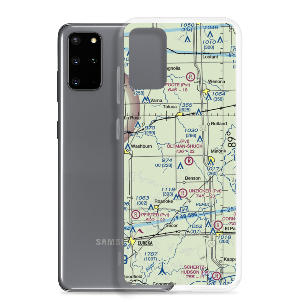 Davison Restricted Landing Area (US-0090) VFR Sectional Samsung Case Samsung Galaxy S20 Plus model shown