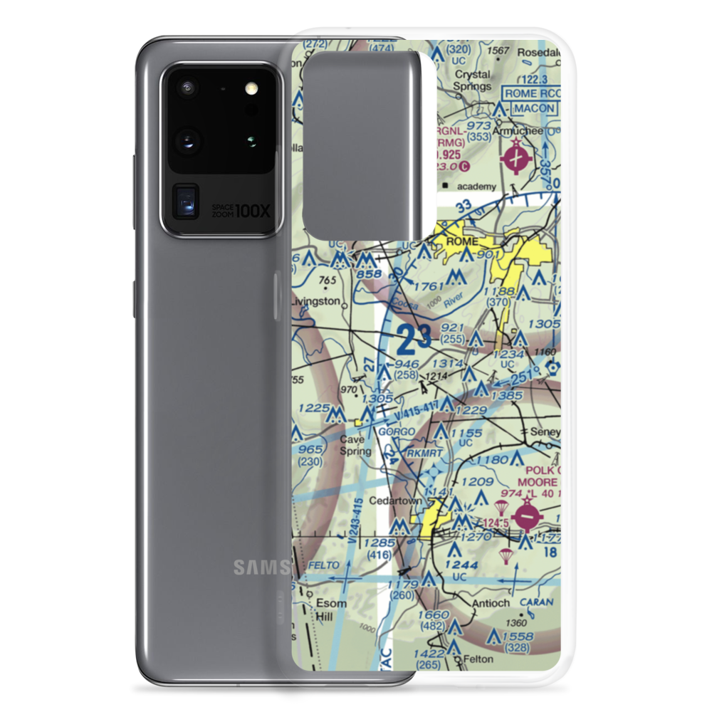 Dawson Field (53GA) VFR Sectional Samsung Case Samsung Galaxy S20 Ultra model shown