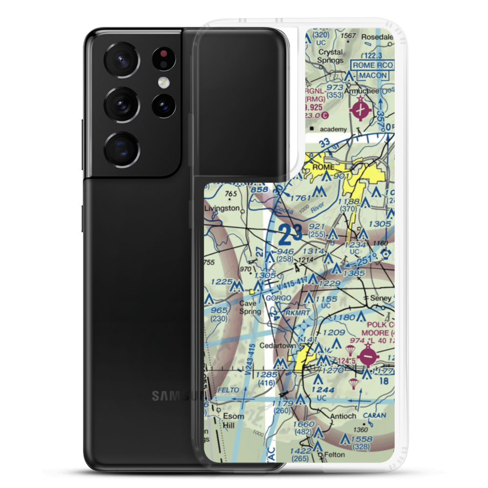 Dawson Field (53GA) VFR Sectional Samsung Case Samsung Galaxy S21 Ultra model shown
