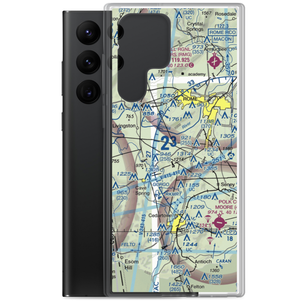 Dawson Field (53GA) VFR Sectional Samsung Case Samsung Galaxy S22 Ultra model shown