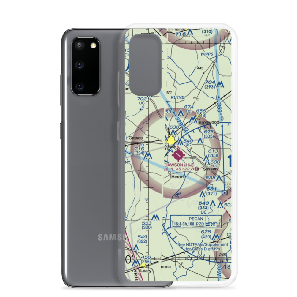 Dawson Municipal Airport (16J) VFR Sectional Samsung Case Samsung Galaxy S20 model shown