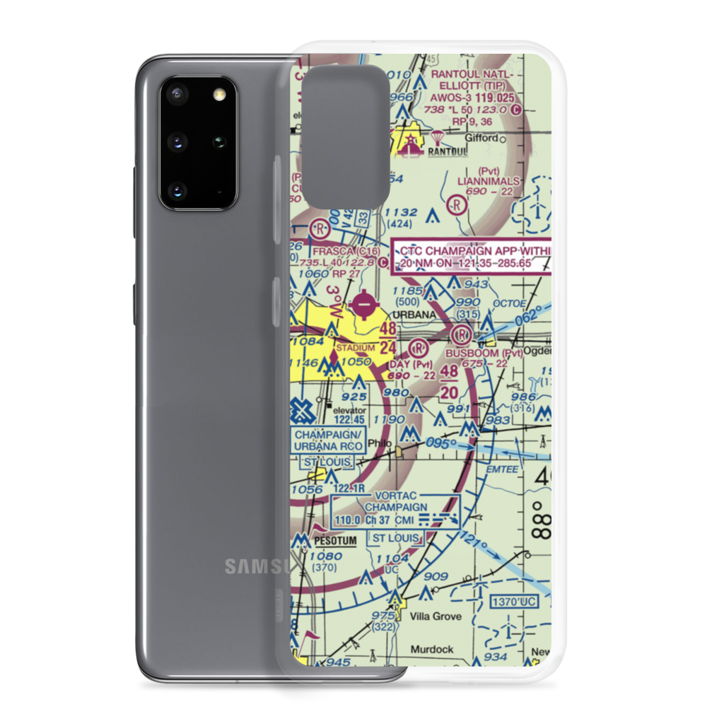 Day Aero-Place Airport (6IS0) VFR Sectional Samsung Case Samsung Galaxy S20 Plus model shown