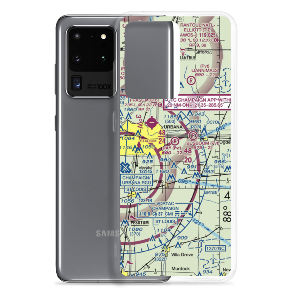 Day Aero-Place Airport (6IS0) VFR Sectional Samsung Case Samsung Galaxy S20 Ultra model shown