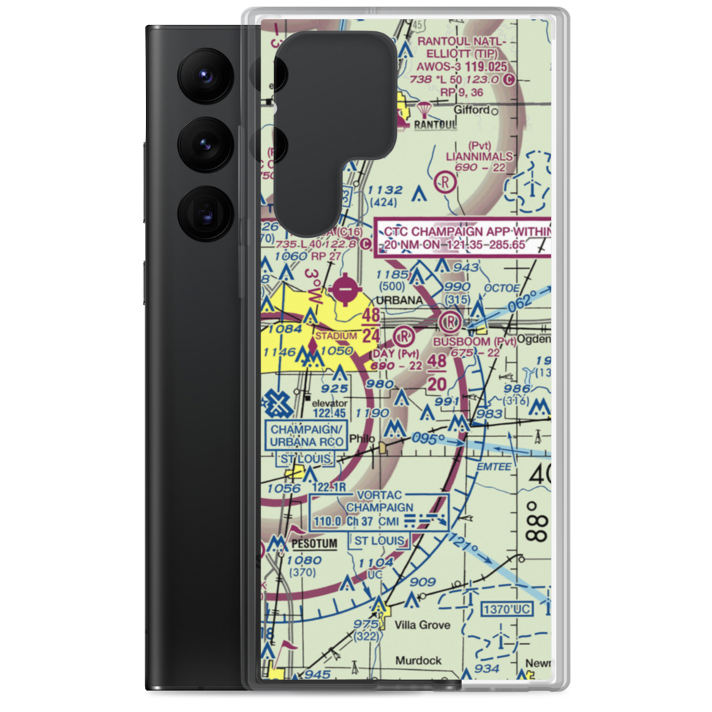 Day Aero-Place Airport (6IS0) VFR Sectional Samsung Case Samsung Galaxy S22 Ultra model shown