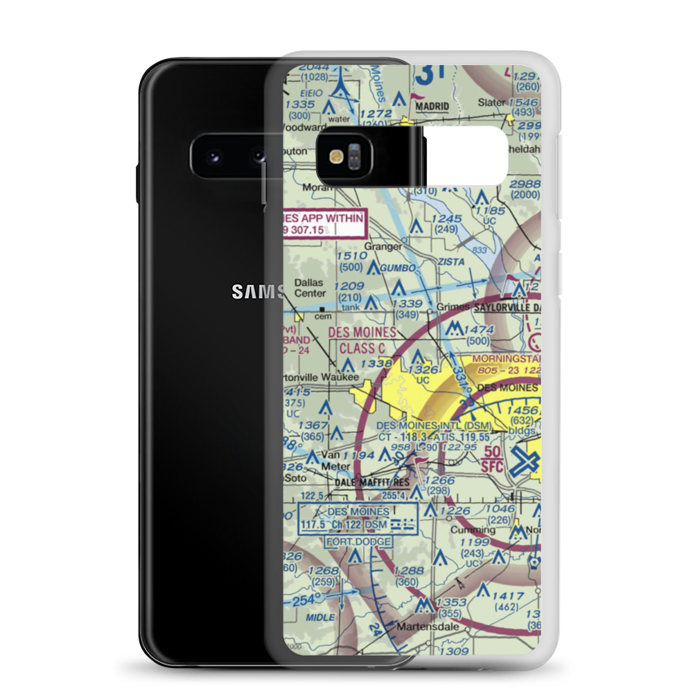 Day Field (IA47) VFR Sectional Samsung Case Samsung Galaxy S10 model shown