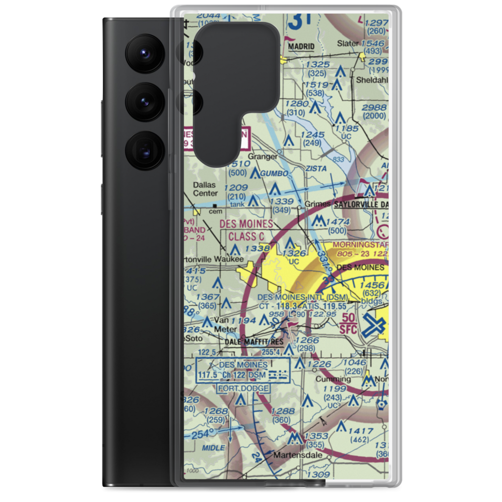 Day Field (IA47) VFR Sectional Samsung Case Samsung Galaxy S22 Ultra model shown