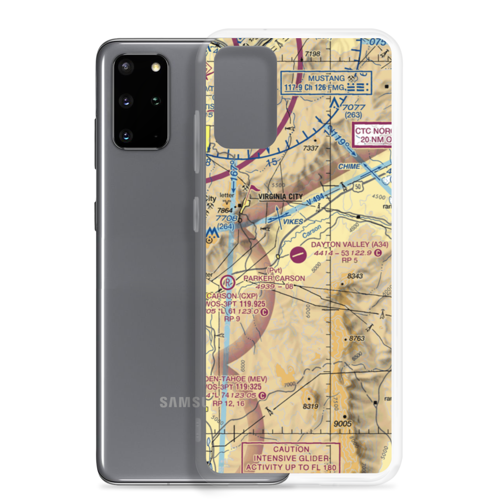 Dayton Valley Airpark (A34) VFR Sectional Samsung Case Samsung Galaxy S20 Plus model shown