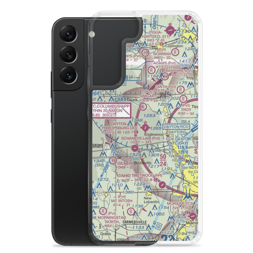 Dayton-Phillipsburg Airport (3I7) VFR Sectional Samsung Case Samsung Galaxy S22 Plus model shown