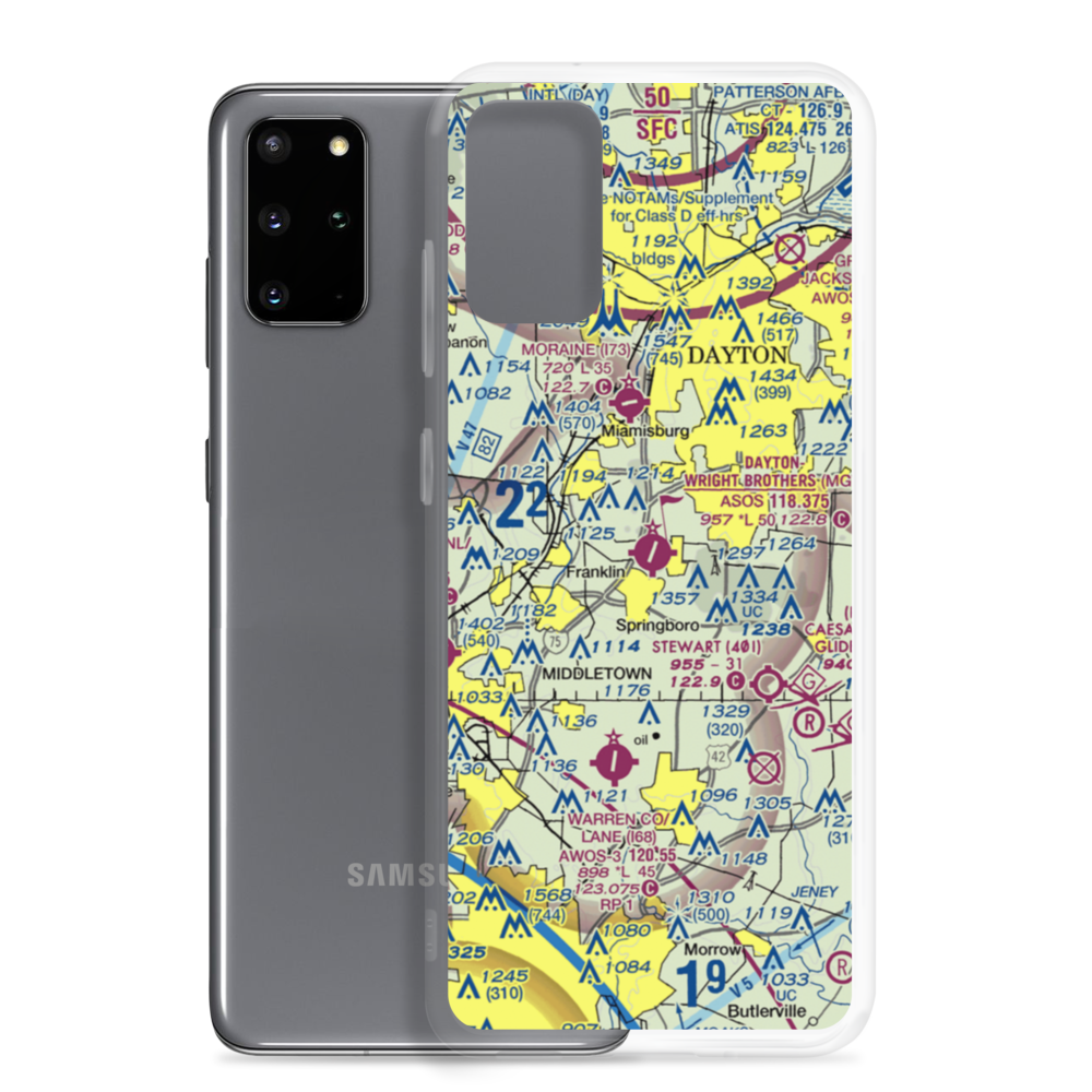 Dayton-Wright Brothers Airport (MGY) VFR Sectional Samsung Case Samsung Galaxy S20 Plus model shown