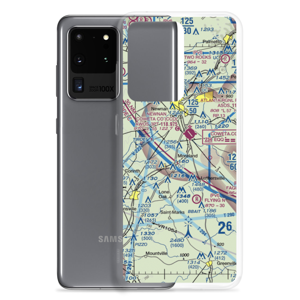 Dbaks Airport (91GA) VFR Sectional Samsung Case Samsung Galaxy S20 Ultra model shown