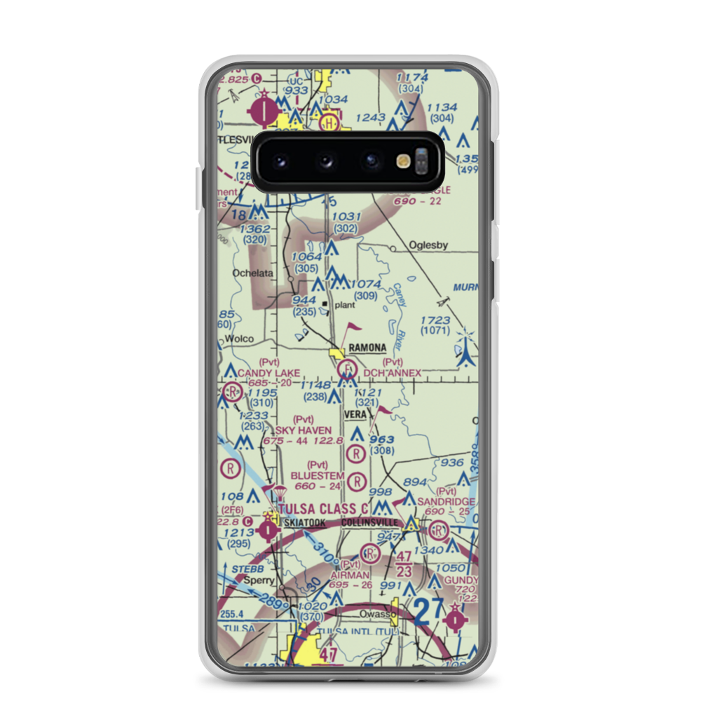 DCH Annex Ultralight Flightpark (5OK6) VFR Sectional Samsung Case Samsung Galaxy S10 model shown