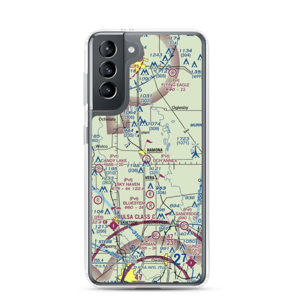 DCH Annex Ultralight Flightpark (5OK6) VFR Sectional Samsung Case Samsung Galaxy S21 model shown