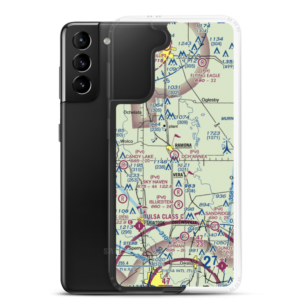 DCH Annex Ultralight Flightpark (5OK6) VFR Sectional Samsung Case Samsung Galaxy S21 Plus model shown