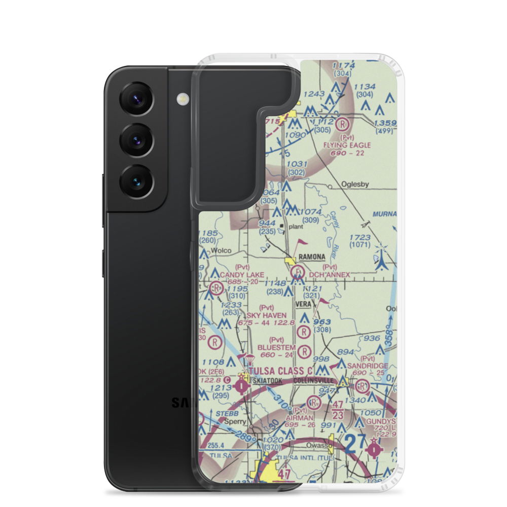DCH Annex Ultralight Flightpark (5OK6) VFR Sectional Samsung Case Samsung Galaxy S22 model shown