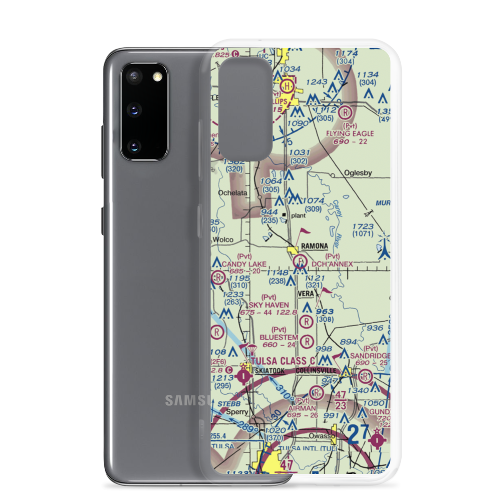 DCH Annex Ultralight Flightpark (5OK6) VFR Sectional Samsung Case Samsung Galaxy S20 model shown
