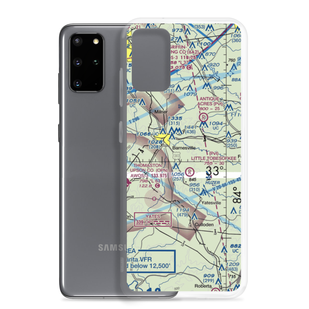 De De Airport (1GA6) VFR Sectional Samsung Case Samsung Galaxy S20 Plus model shown