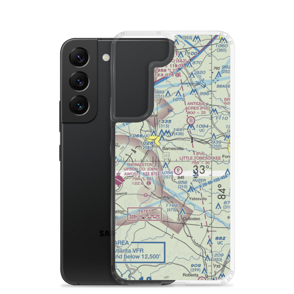 De De Airport (1GA6) VFR Sectional Samsung Case Samsung Galaxy S22 model shown