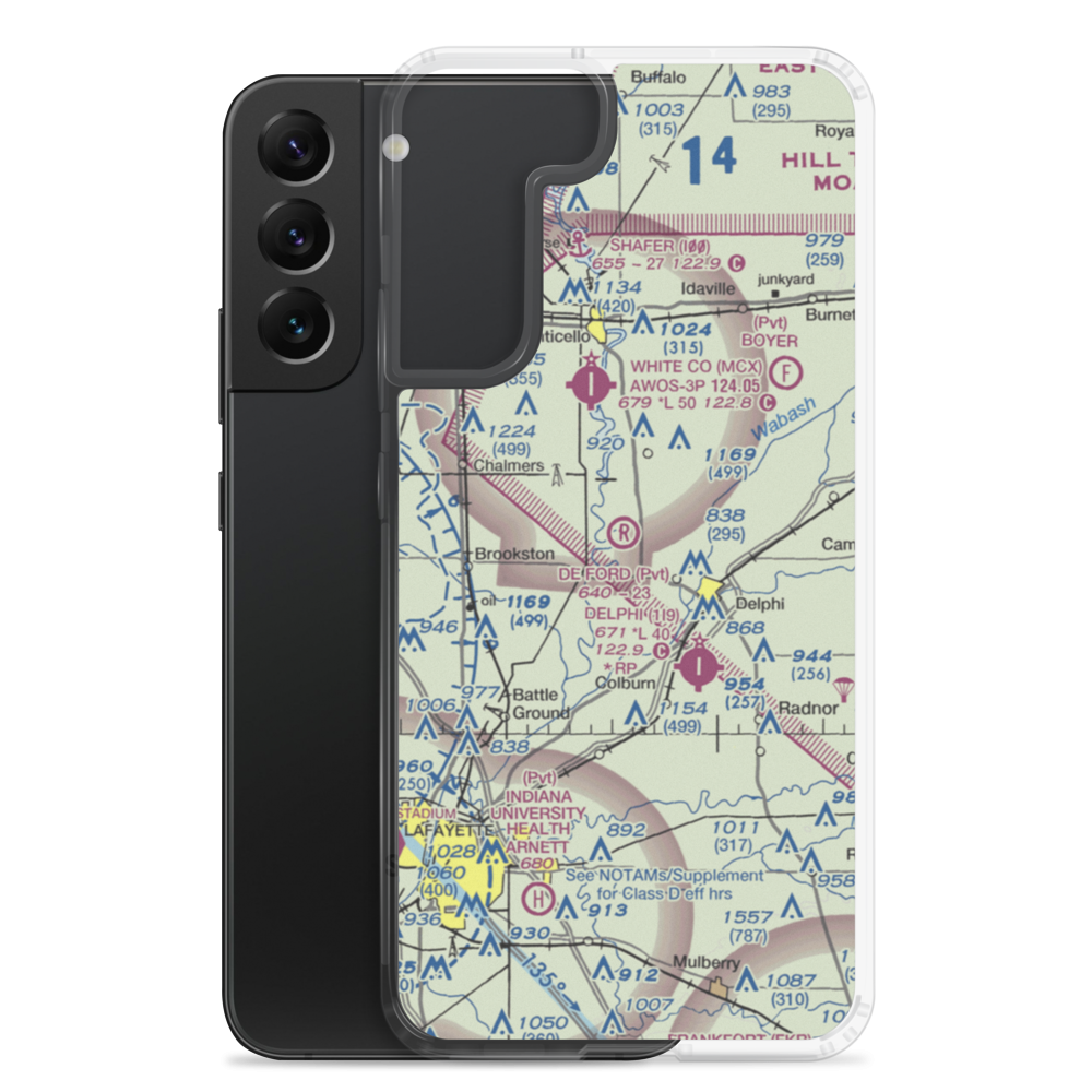 De Ford Airport (4II0) VFR Sectional Samsung Case Samsung Galaxy S22 Plus model shown