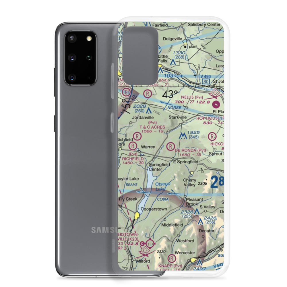 De Ronda Airport (3NY3) VFR Sectional Samsung Case Samsung Galaxy S20 Plus model shown