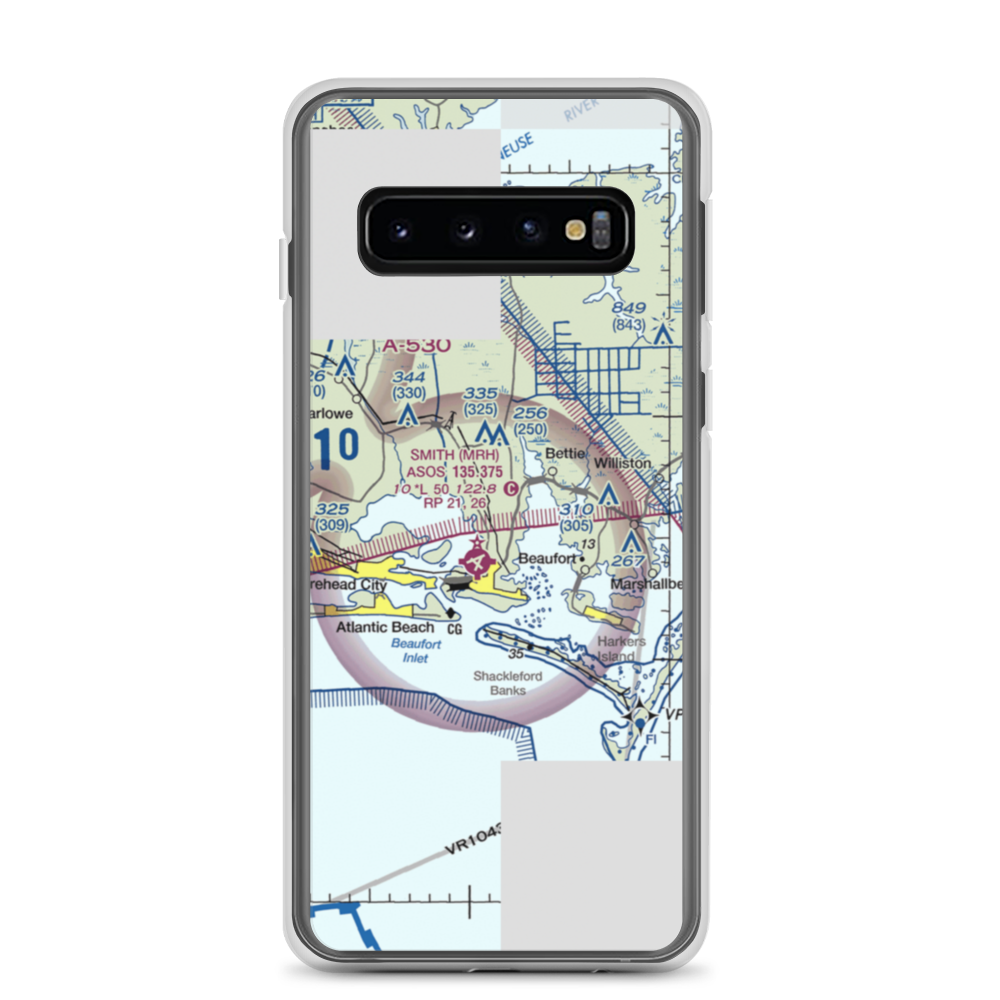 Dead Cow Field (05NC) VFR Sectional Samsung Case Samsung Galaxy S10 model shown