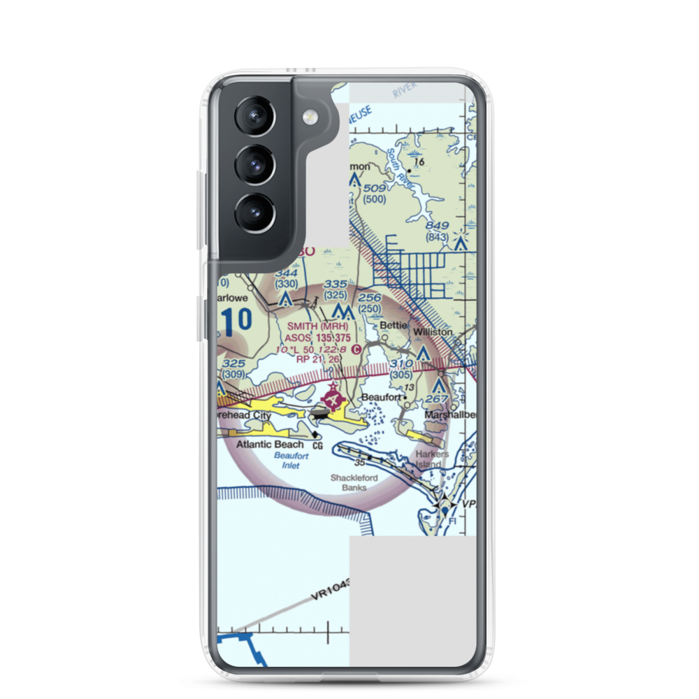 Dead Cow Field (05NC) VFR Sectional Samsung Case Samsung Galaxy S21 model shown