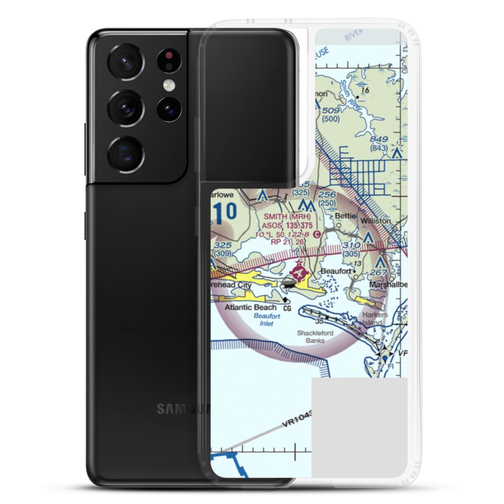 Dead Cow Field (05NC) VFR Sectional Samsung Case Samsung Galaxy S21 Ultra model shown