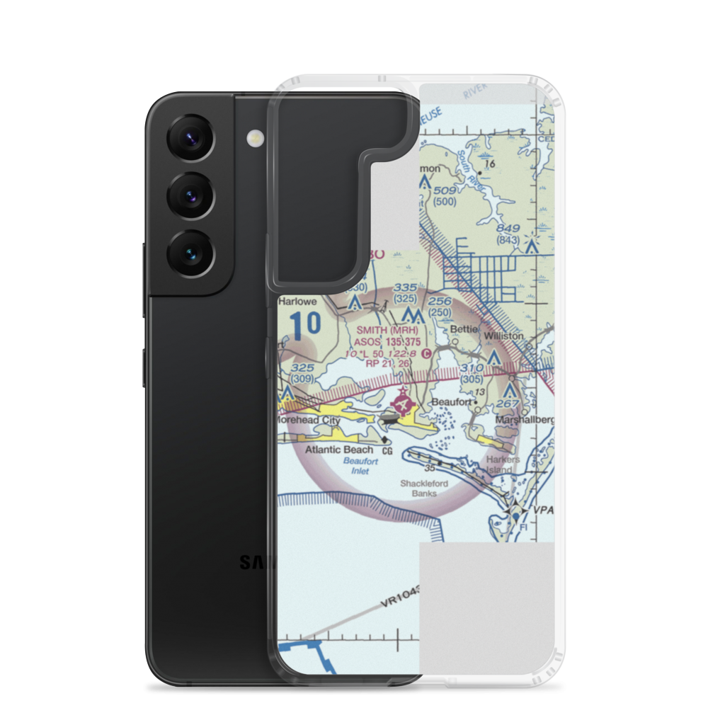 Dead Cow Field (05NC) VFR Sectional Samsung Case Samsung Galaxy S22 model shown
