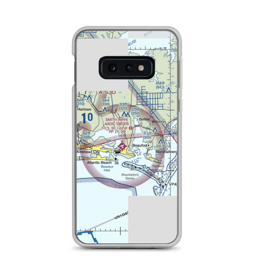 Dead Cow Field (05NC) VFR Sectional Samsung Case Samsung Galaxy S10e model shown